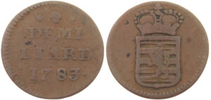 Josef II., 1765 - 1790 (měděné mince pro Lucembursko)