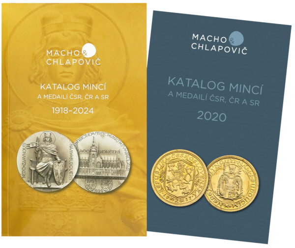 AKCE! Katalog mincí a medailí Československa, České republiky a Slovenské republiky, 2024 + 2020